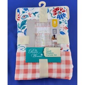 Discontinued Pioneer Woman Mazie Small Window Curtain Set 3Pc Cottage Core New